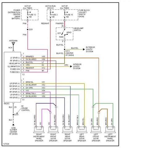 2000 dodge radio wiring diagram 